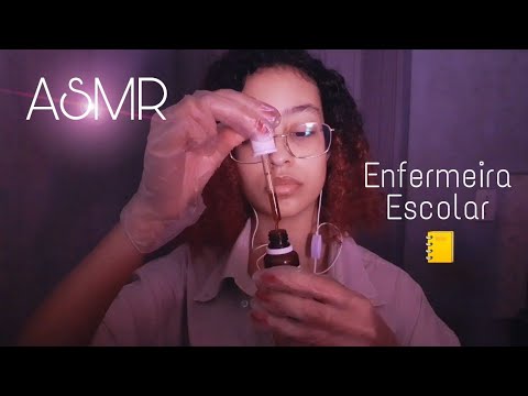 ASMR | ENFERMEIRA DA ESCOLA CUIDANDO DO SEU MACHUCADO