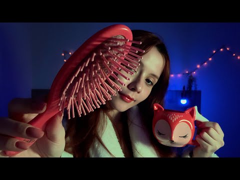 ASMR-MAMÃE TE PREPARANDO PARA DORMIR🧸🩷