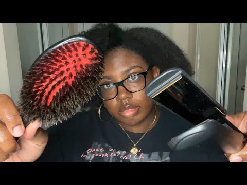 Asmr | Relaxing Invisible Hair Clipping, Brushing, and Hair Straightening