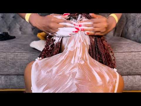 Fast & Aggressive Head Scratching ASMRIntense Neck Massage, Hair Patting & Oiling, ADAMS APPLE