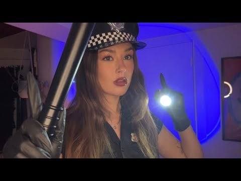 [ASMR] police officer does DUI tests + pat down (fast)