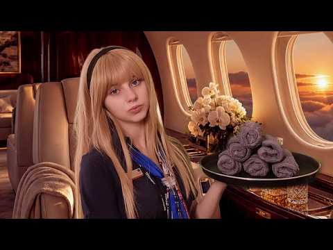 Night Flight  | Flight Attendant RP | ASMR Soft Spoken