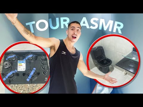 ASMR TOUR ATUALIZADO PELA CONSTRUÇÃO DA MINHA CASA!! 🏠