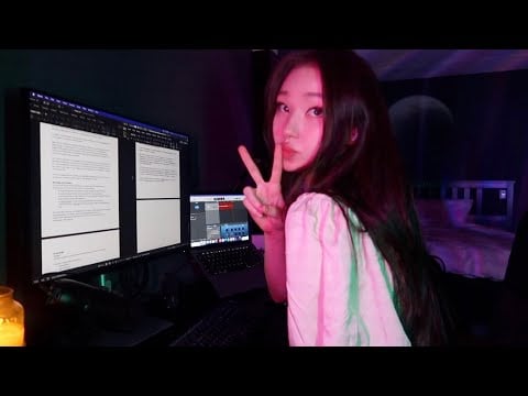 Late night STUDY WITH ME (Law student) (No Talking, No Music)