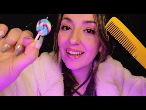 ASMR with Random Triggers | Ramble | Lipgloss, Comb Sounds... Long Nail Tapping