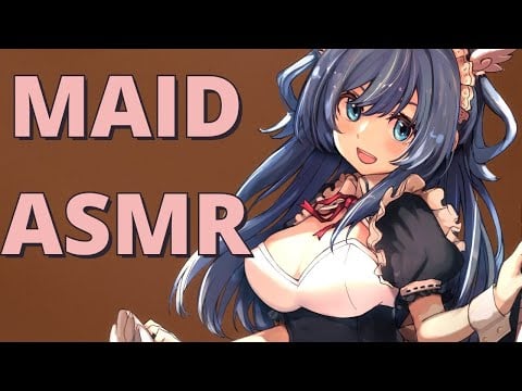 【ASMR 3Dio】Maid ASMR  Whispering Oil Massage Ear Blowing Heartbeat