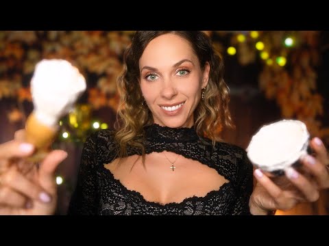 ASMR The Most RELAXING Barbershop, Haircut, SHAVE, Oil massage, Face brushing  - Roleplay