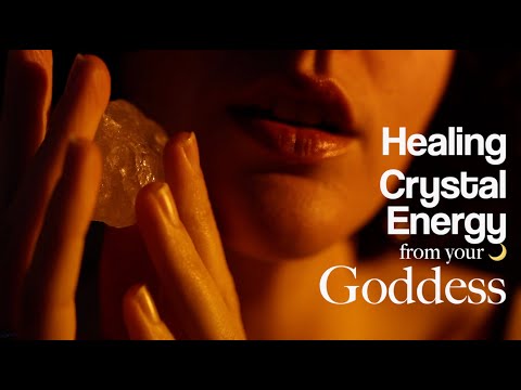 [ASMR] Goddess heals you with CRYSTALS✨ (REIKI, feminine healing energy,SOFT SPOKEN asmr🌙 whispered)