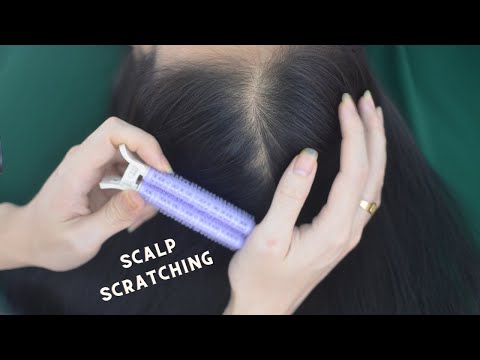 ASMR Scalp Scratch No Talking, Tingly Scalp Massage Real Person For Relaxation