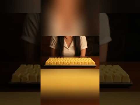 White Chocolate Keyboard #asmrkeyboard #asmrsounds #asmrvideo