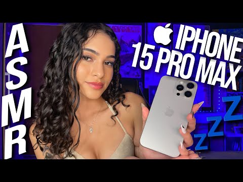 ASMR | TOUR COMPLETO PELO MEU CELULAR - iPhone 15 pro max 256gb