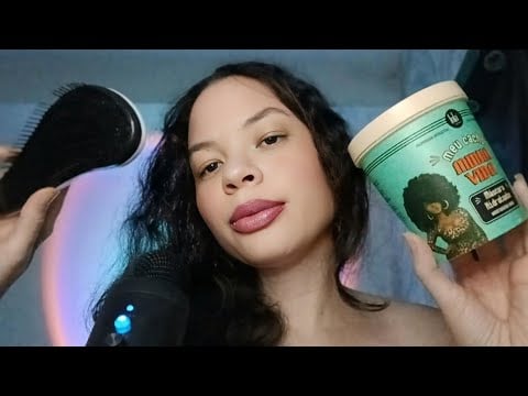 ASMR: PENTEANDO E FINALIZANDO SEUS CACHINHOS (atenção pessoal e sussurros) 💆‍♂️💤