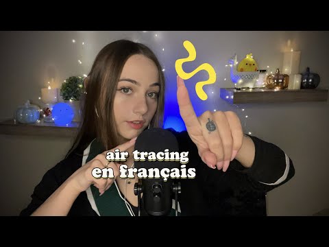 ASMR Air Tracing ✎🎃 Foam Mic Mirror ✎🎃  French Halloween Words 🖤