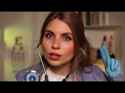 ASMR Medical Student Practices Cranial Nerve Exam On You, Full Body Exam Roleplay