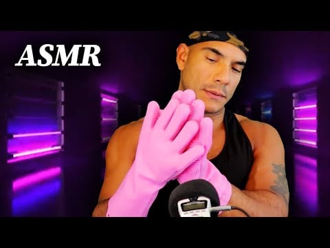 FOCUS ON MY PINK RUBBER GLOVES ASMR