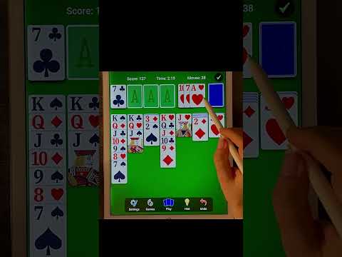 Playing solitaire on my iPad #asmr #whispers #puzzle #satisfying #asmrvideo #asmrsounds