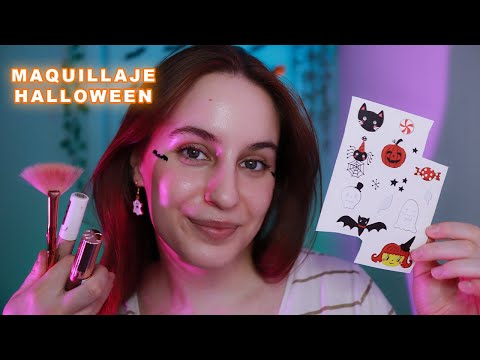 ASMR - Maquillaje con Mouth Sounds 🌙 (edición Halloween) 🎃