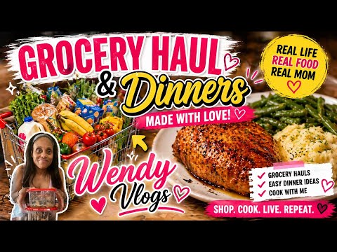 Grocery Haul + What I Cooked This Week 🍽️ EASY DINNERS for Busy Moms
