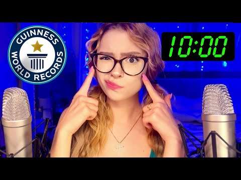 ASMR 100 DECLENCHEURS en 10 MINUTES ?! RECORD DU MONDE ! ~Fast & Aggressive~
