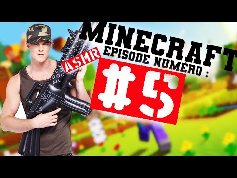 asmr live🔴Minecraft #5 On crée des ARMES à FEUX !
