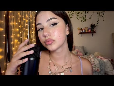 ASMR clickly inaudible whispers over explaining (mouth sounds) 
