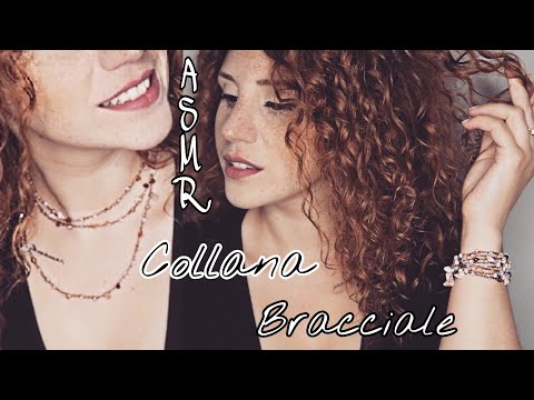 ASMR ita🌸SHOW AND TELL collana/bracciale pietra naturale OPALE ROSA 🌸 RELAX ED EFFETTI BENEFICI🌸