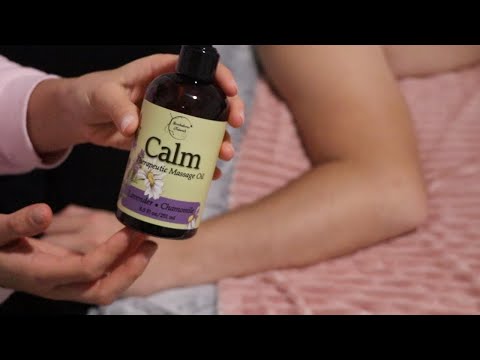 ASMR | Arm, Shoulder, Hand TRACE, BRUSH & OIL Massage ♡ (softly whispered)