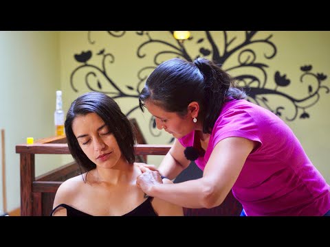 Esperanza's ASMR hair play/massage treatment/cleansing (limpia) with soft whispers to relax & sleep