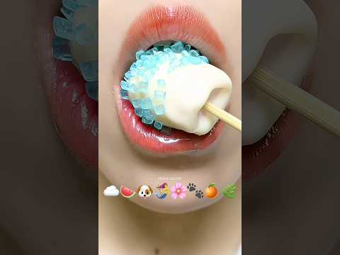 Compilation Asmr Eating Gummy Ball Marshmallow Chocolate Emoji Food 🌽🌏💧 #meoasmr #mukbang