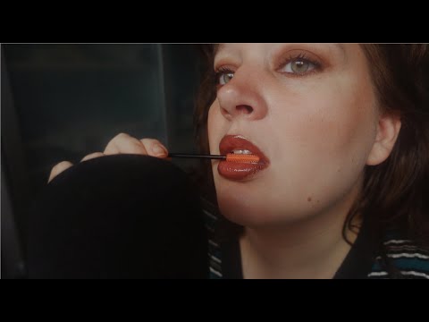 ASMR nibbling on spoolie, no talking (intense mouth sounds for intense tingels)