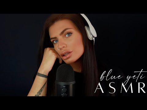 [ASMR] Testing My New Blue Yeti Mic 🎙 Binaural Whispers, Mic Brushing, Crinkles, Tapping & More!