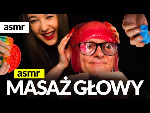 MASAŻ GŁOWY ASMR PO POLSKU ! ZAŚNIESZ NA 100%