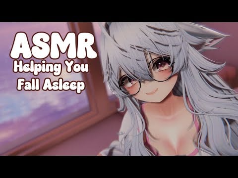 【ASMR Vrchat】 Catgirl Helps You Fall Asleep! ♥  Talking ♥  Onomatopeia