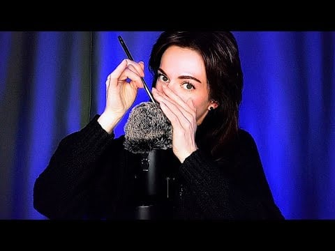 Просто идеальный АСМР для сна🔹 БЛИЗКИЙ полуразборчивый шёпот, звуки рта и ветрозащиты + таппинг✨ASMR