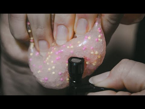 ASMR deep slime on mini mic (no talking)