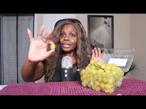 Plum Juicy Sweet Candy Cotton Grapes ASMR Eating Sounds Best Of 2021