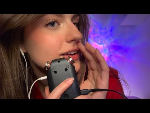 ASMR - mouth sounds avec le tascam 👄 (inaudible, kiss, mots déclencheurs...)