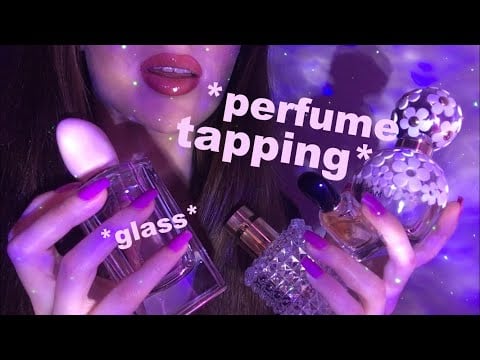 ASMR | Tapping on perfume bottles | Relaxing glass sounds 🧞‍♀️🔮