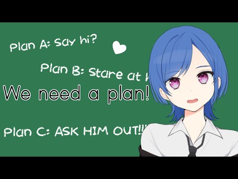 Anxious Girl Brainstorms A Way To Talk To You (ASMR Roleplay) [F4M]