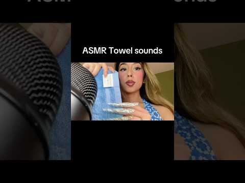 ASMR Towel Scratching & Tapping #asmr #asmrshorts #asmrsounds
