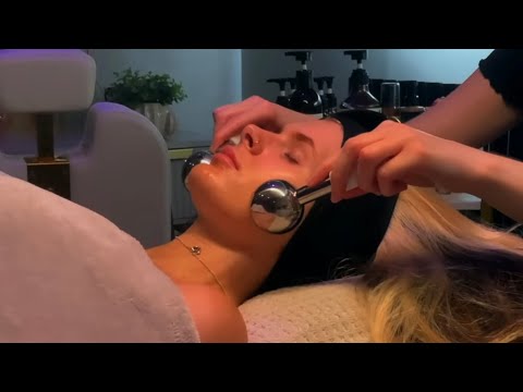 ASMR Sleepy Autumnal Facial for Relaxation {Soft Spoken} - Ice Globes, Soft Brow & Lash Attention.