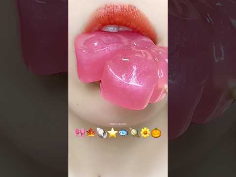 Jelly Emoji Food 🎀🐟⭐️ #meoasmr #mukbang #satisfying #asmrsounds #asmr #eating #emojichallenge