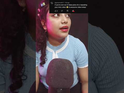 ASMR Repeating My Intro Outro 😴 #asmrshraboni #asmr #shorts