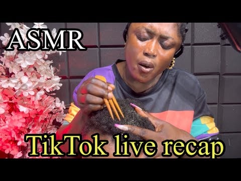 soft whisper asmr✨tiktok live recap,scalp massages and scratching for deep sleep.