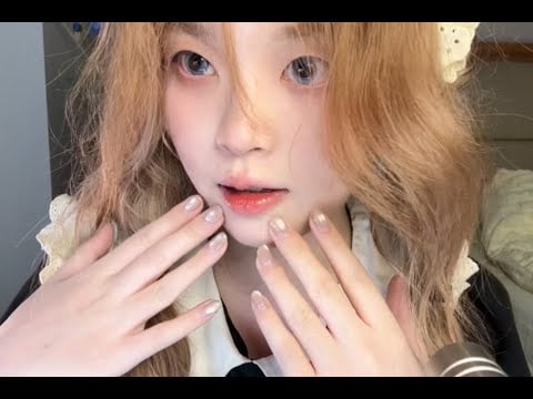 ASMR🎧｜Nice sound of rubbing hands.Nail Art Friction Sound