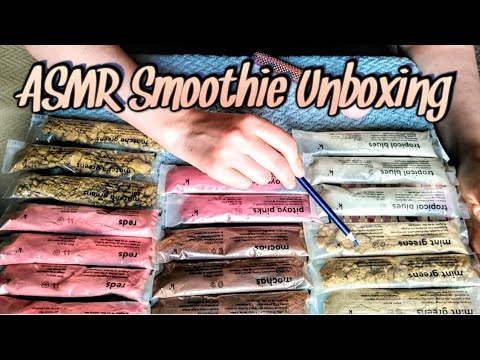 ASMR Smoothies 🎁 Cardboard & Crinkles 🌸 No Talking