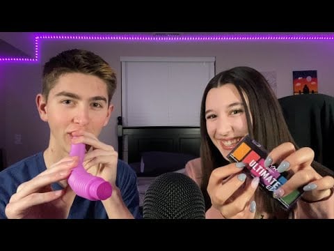 Trying ASMR Sounds with my Girlfriend