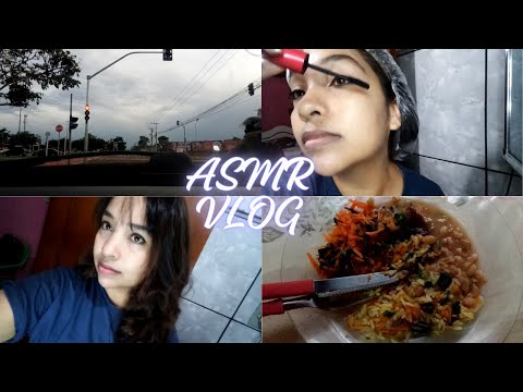ASMR - Vlog de rotina (Narrado em Voz Suave e sons de boca para melhorar o relaxamento)