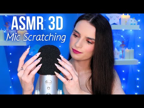 ASMR 3D Mic Scratching to MELT Your Brain 🤤 No Talking for Sleep with Long Nails 😴 1 HOUR 4K