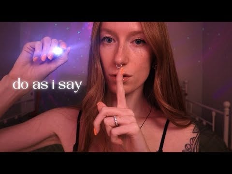 ASMR | Pay attention & do as I say 🌙 (Soft-speaking to whispered for sleep)